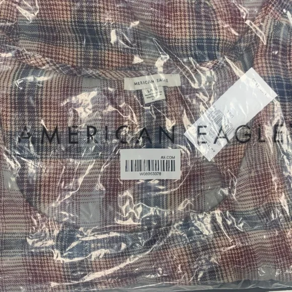 American Eagle Plaid Babydoll Mini Dress - Picture 2 of 5